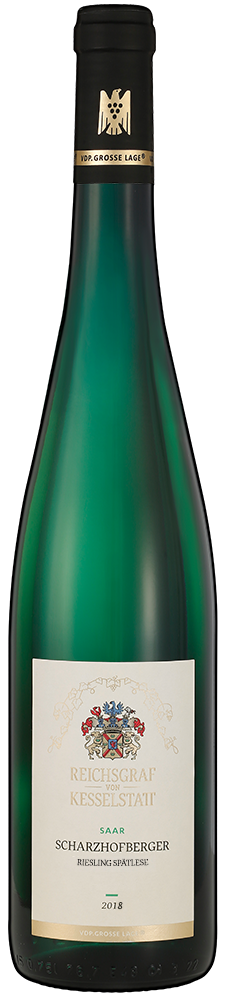 Bild: Abbildung zeigt das Produkt 2018 SCHARZHOFBERGER Riesling Spätlese, Saar