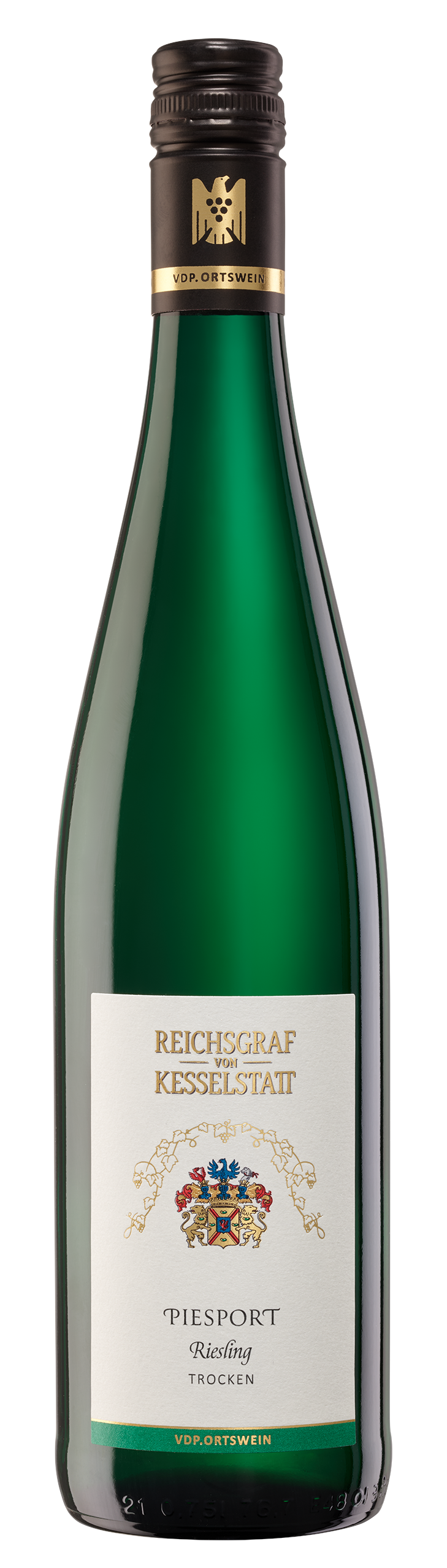Bild: Abbildung zeigt das Produkt 2025 PIESPORT Riesling trocken, Mosel