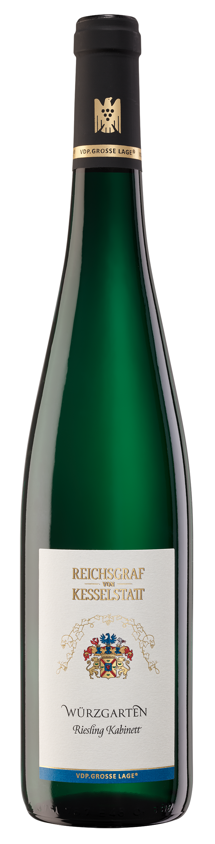 Bild: Abbildung zeigt das Produkt 2023 Ürziger WÜRZGARTEN Riesling Kabinett, Mosel